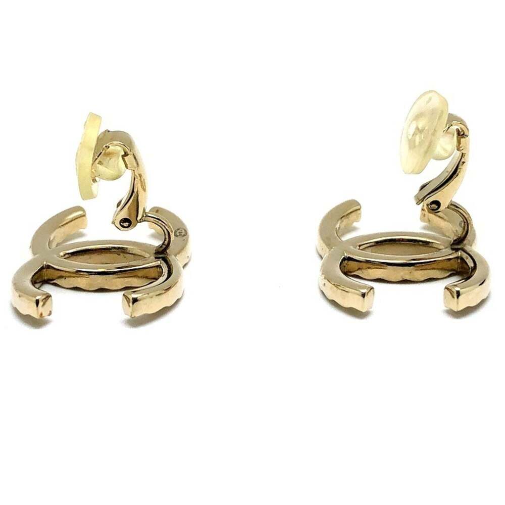 CHANEL Authentic Logo Earrings - Picture 4 of 8
